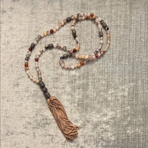 Calypso St. Barth Multicolor Beaded Necklace with Tassel